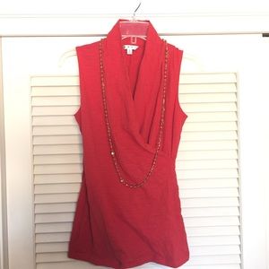 CAbi sleeveless red top